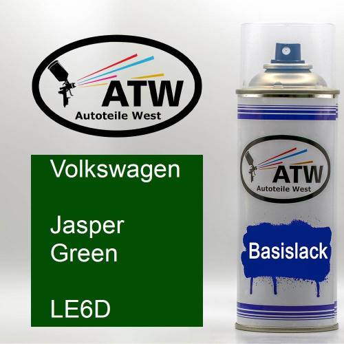 Volkswagen, Jasper Green, LE6D: 400ml Sprühdose, von ATW Autoteile West.